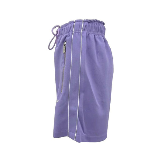 Pharmacy Industry Chic Purple Bermuda Shorts with Side Stripes Pharmacy Industry Light Slate Gray