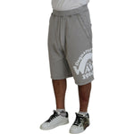 Dsquared² Gray Printed Pull On Men Casual Bermuda Shorts