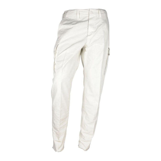 Don The Fuller White Cotton Men Trouser Jeans & Pants Don The Fuller Beige