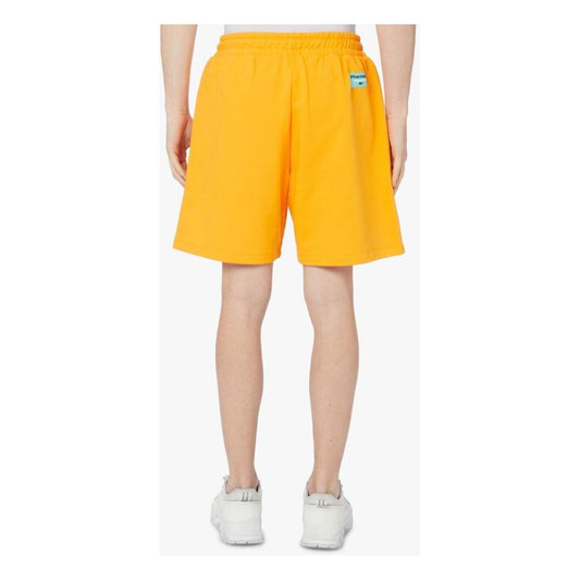 Pharmacy Industry Chic Orange Cotton Trousers with Logo Detail Pharmacy Industry Goldenrod