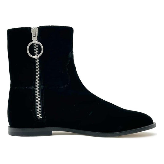 Off-White Black Calfskin Women Ankle Boot