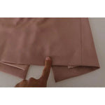 Dolce & Gabbana Dusty Pink Midi Sheath Crystal Buttons Dress