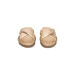 Cerruti 1881 Beige Lambskin Women Sandal