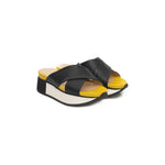 Cerruti 1881 Black Calfskin Women Sandal
