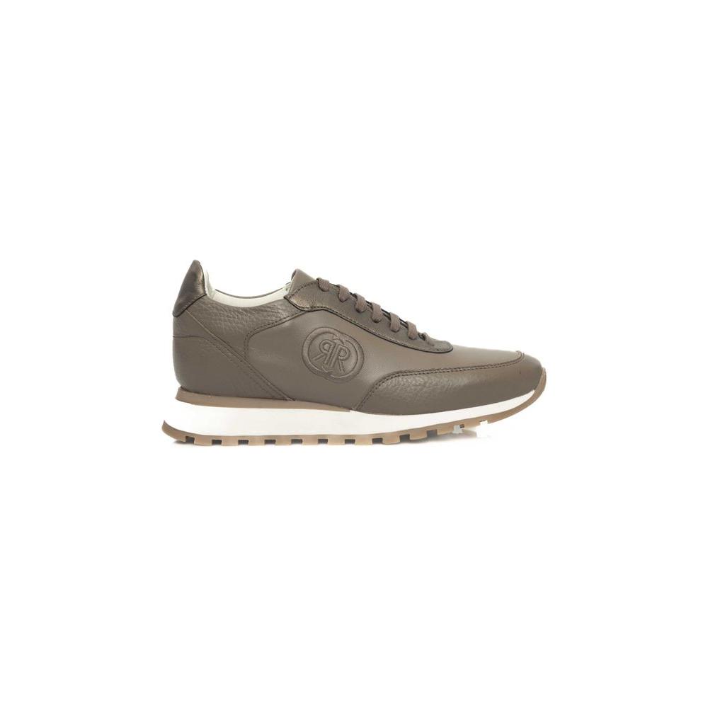 Cerruti 1881 Beige Cowhide Women Sneaker