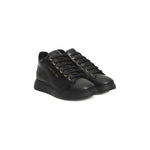 Cerruti 1881 Black Leather Women Sneaker