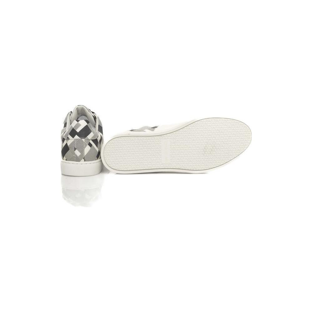 Cerruti 1881 White Calfskin Men Sneaker