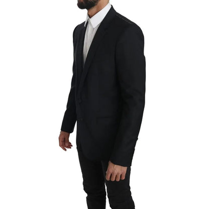 Dolce & Gabbana Black Slim Jacket Coat Blazer MARTINI