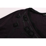 Costume National Purple V-neck Cotton T-shirt