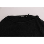 Costume National Gray Viscose Knitted Sweater