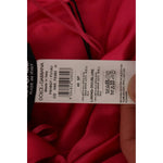 Dolce & Gabbana Silk Pink Fitted Cut One Shoulder Midi Dress DR28278