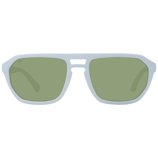 Serengeti White Men Sunglasses Serengeti Light Gray