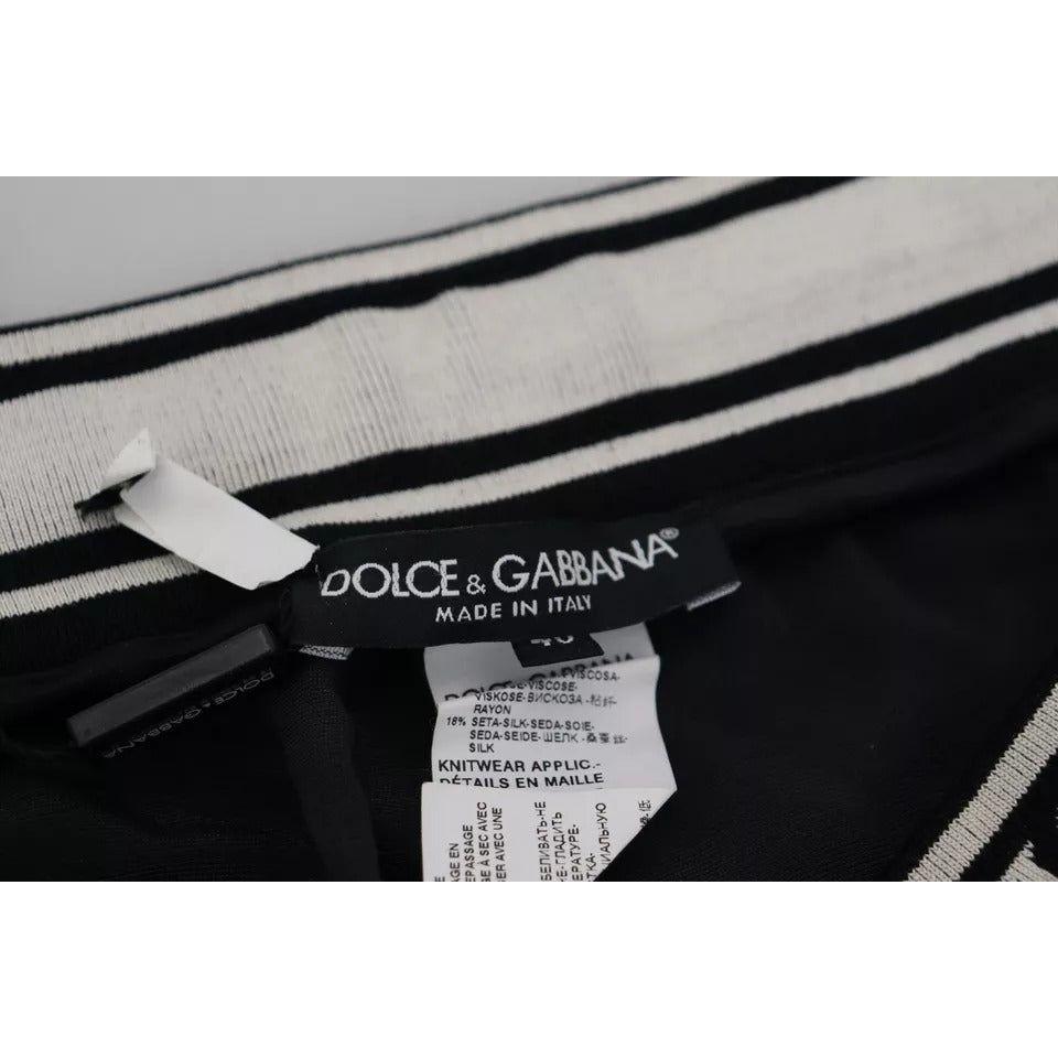 Dolce & Gabbana Black Jogger Jogging Trouser Cotton Pants