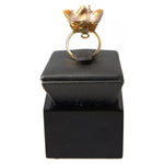 Dolce & Gabbana Gold Brass Resin Beige Dog Pet Accessory Ring FASHION ACCESSORIES Dolce & Gabbana Dark Slate Gray