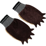 Dolce & Gabbana Beige Acrylic Knitted Fur Wrist Mitten Gloves