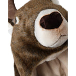 Dolce & Gabbana Brown Deer Faux Fur Whole Head Hat