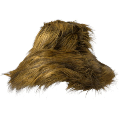 Dolce & Gabbana Brown Modacrylic Faux Fur Bucket Hat