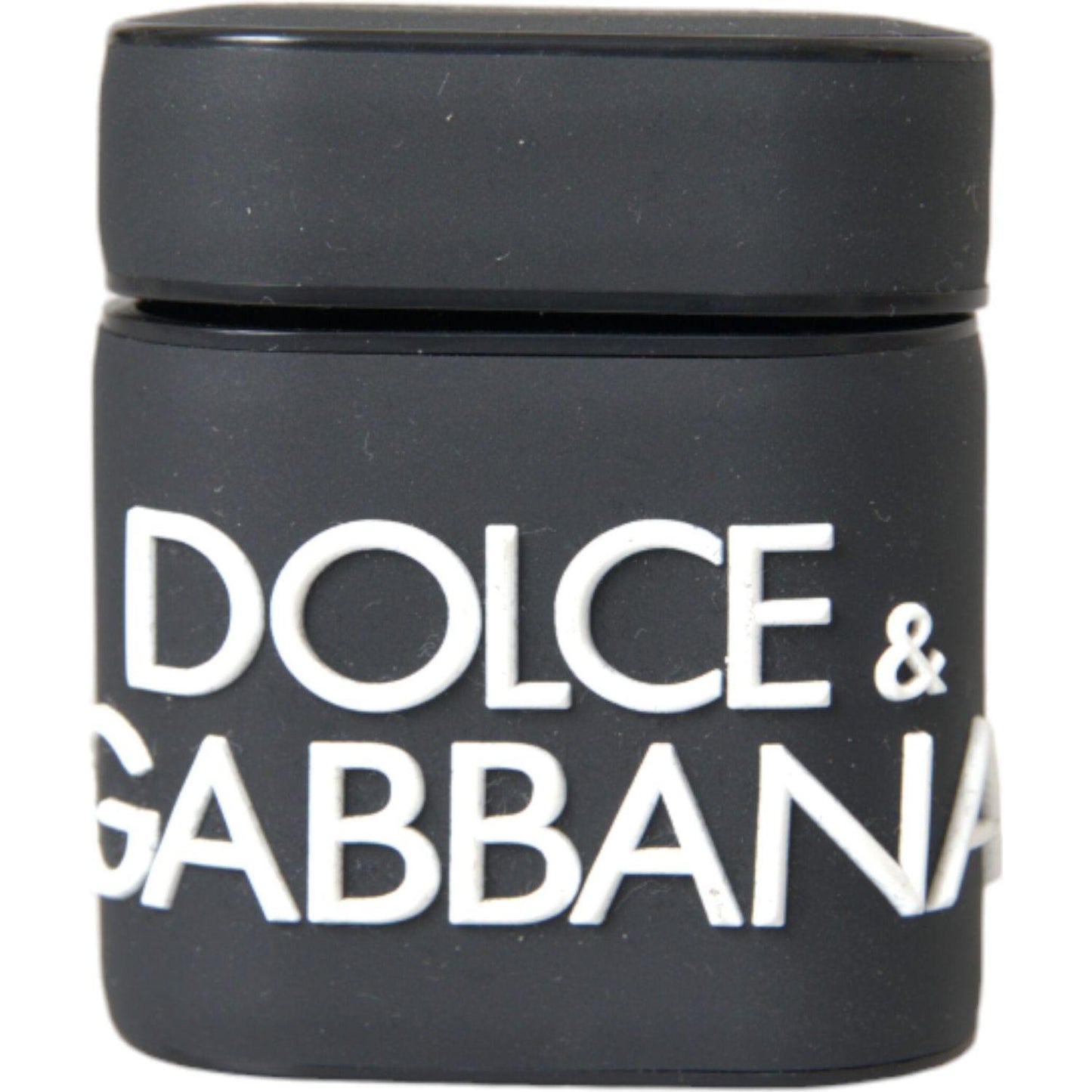 Dolce & Gabbana Black White Silicone Embossed Logo Airpods Case