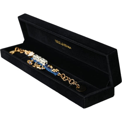 Dolce & Gabbana Gold Tone Brass Chain Star Fashion Bracelet
