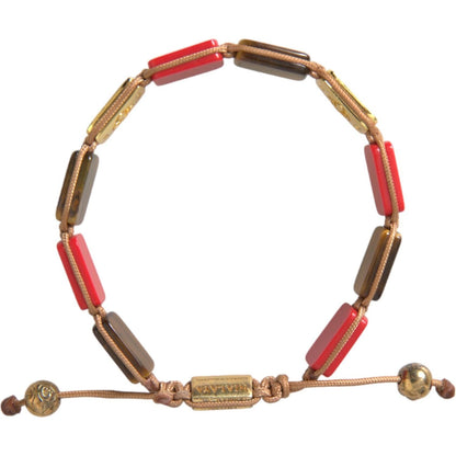 Nialaya CZ Tiger Eye Red Coral 925 Silver Men Bracelet Bracelet