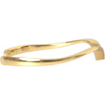 Nialaya Arched Wing Cuff Skyfall Gold CZ 925 Bracelet Bracelet