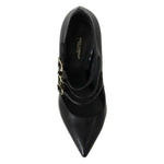Dolce & Gabbana Black Leather Ankle Strap Heels Pumps Shoes LA8801-37