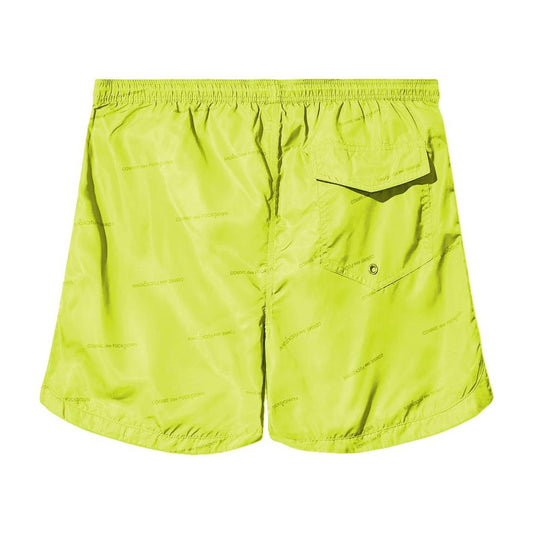 Comme Des Fuckdown Yellow Polyester Men Bermuda Short Comme Des Fuckdown Light Goldenrod