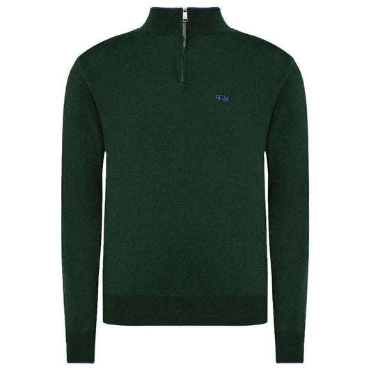 La Martina Green Acrylic Sweater La Martina Dark Slate Gray