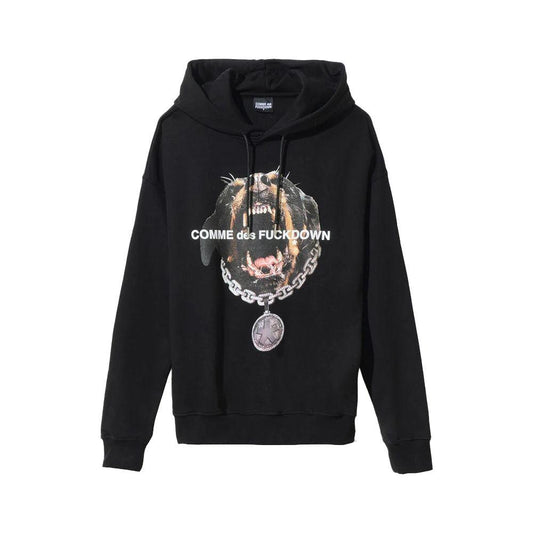 Comme Des Fuckdown Black Cotton Sweater Comme Des Fuckdown Black