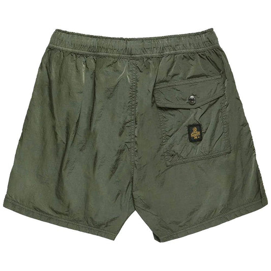 Refrigiwear Green Nylon Men's Swim Trunk Refrigiwear Dark Olive Green
