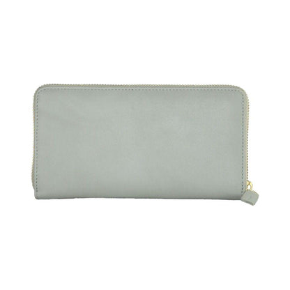 Cavalli Class Gray Calfskin Women Wallet