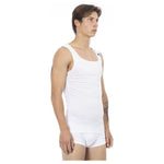 Bikkembergs White Cotton Men's Tank Top
