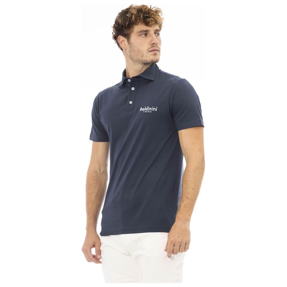 Baldinini Trend Blue Cotton Polo Shirt