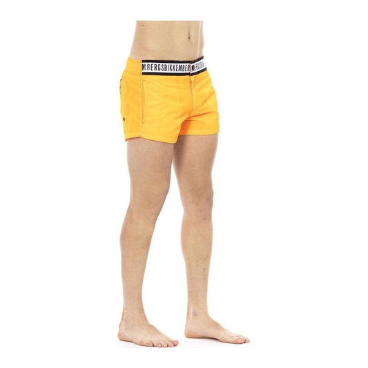 Bikkembergs Orange Polyamide Men Swimwear Bikkembergs Tan