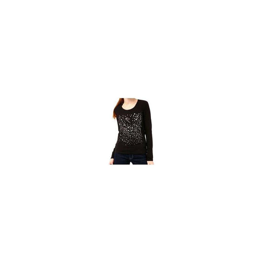 Montana Blu Black Cotton Women T-Shirt