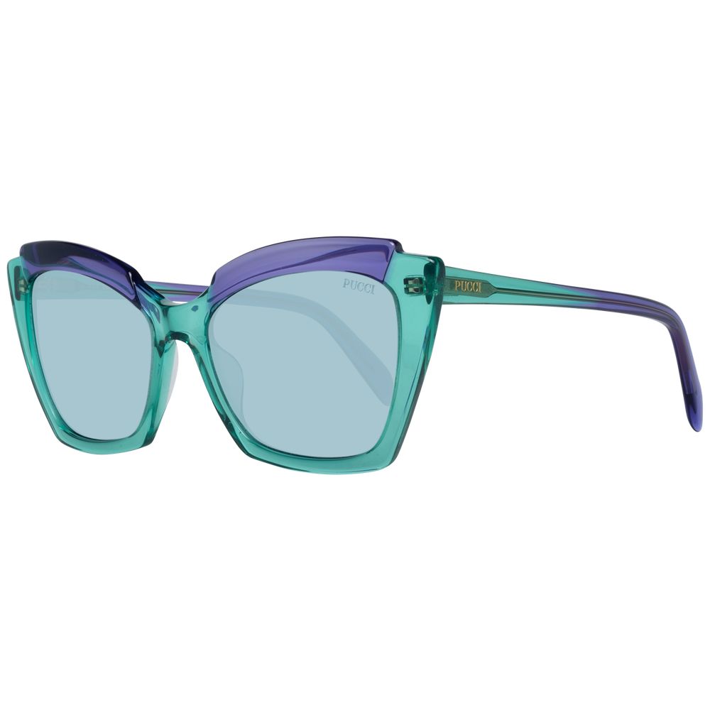 Emilio Pucci Green Plastic Sunglasses