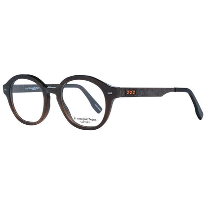 Ermenegildo Zegna Brown Horn Glasses (Frames)