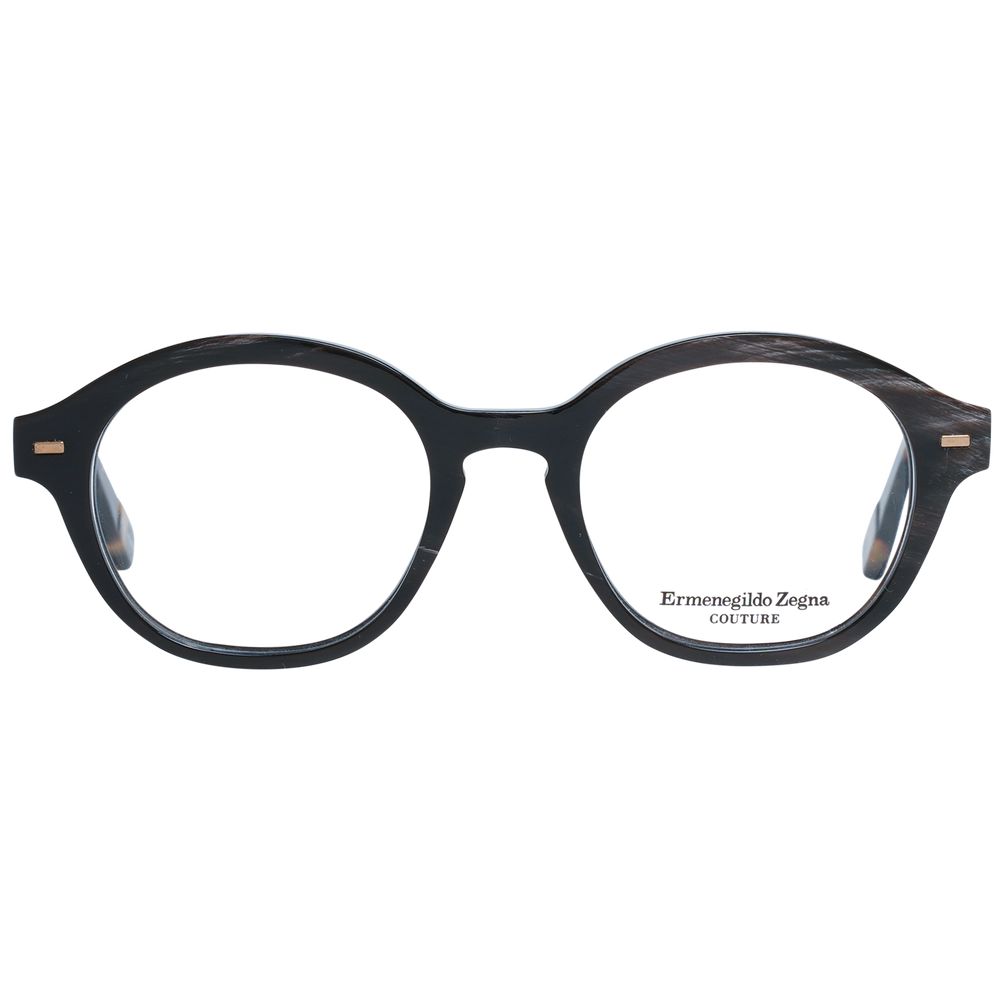 Ermenegildo Zegna Brown Horn Glasses (Frames)