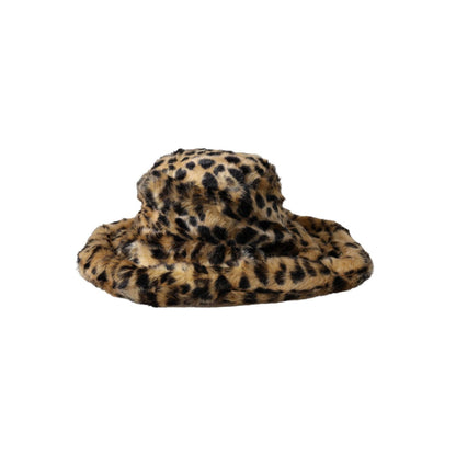 Dolce & Gabbana Brown Leopard Fur Women Bucket Hat