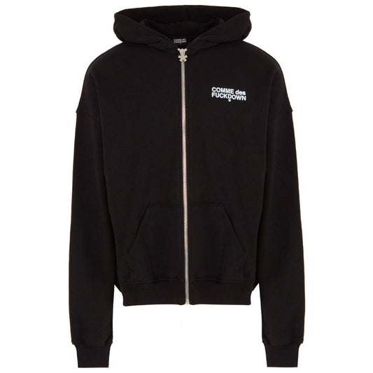 Comme Des Fuckdown Black Cotton Sweater Comme Des Fuckdown Black