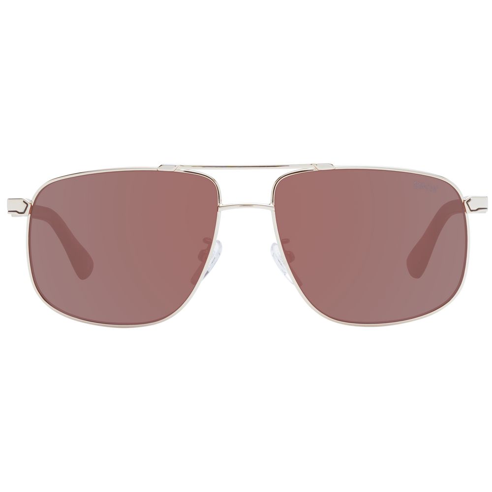 BMW Rose Gold Metal Sunglasses