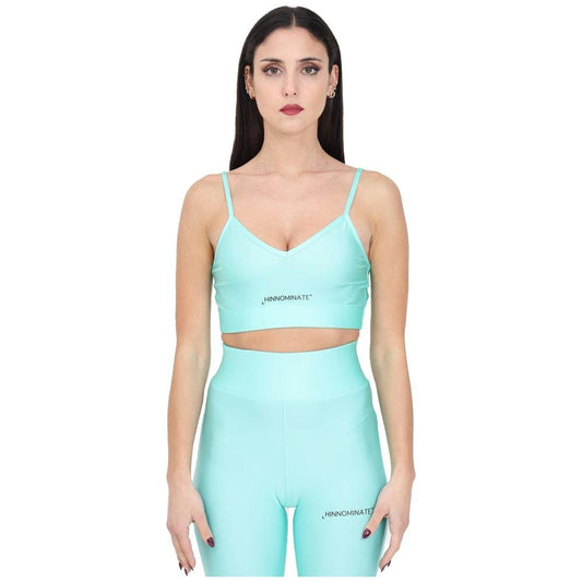 Hinnominate Green Polyamide Women Top Hinnominate Light Gray