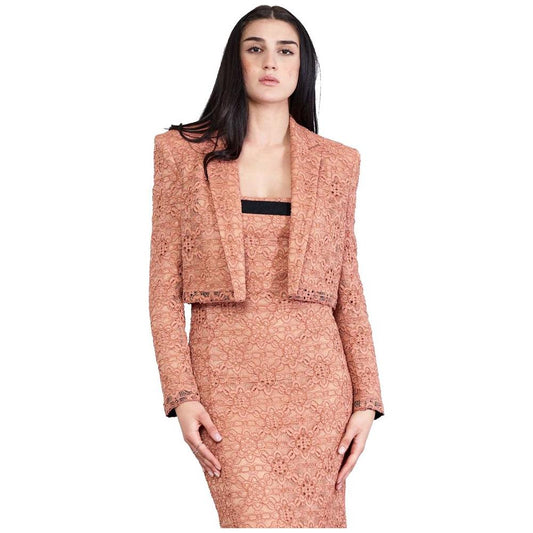 PINKO Pink Cotton Suits & Blazer PINKO Dark Salmon
