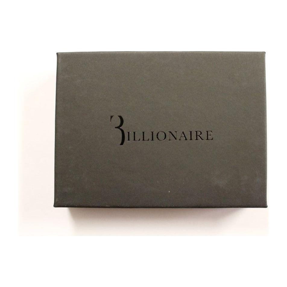 Billionaire Italian Couture Black Leather Cardholder Wallet