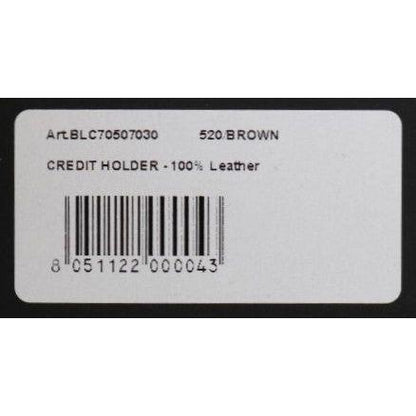 Billionaire Italian Couture Brown Leather Cardholder Wallet