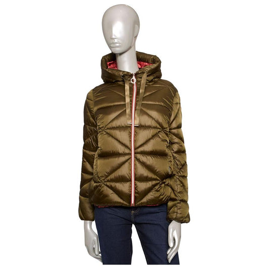 Baldinini Trend Green Polyester Women Jacket Baldinini Trend Dark Slate Gray