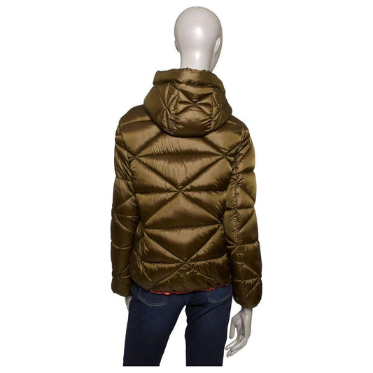 Baldinini Trend Green Polyester Women Jacket Baldinini Trend Dark Slate Gray