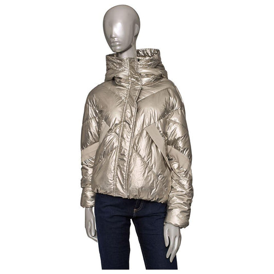 Baldinini Trend Silver Polyester Women Jacket Baldinini Trend Rosy Brown