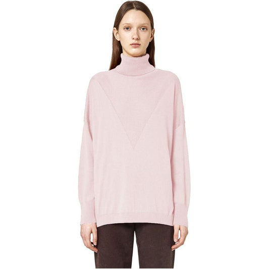 Alpha Studio Pink Silk Sweater Alpha Studio Light Gray