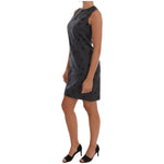 Dolce & Gabbana Gray Polka Dotted Sheath Wool Dress